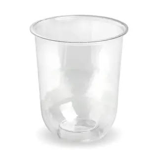 BioPak 250mL Clear Bioplastic Unbranded Tumbler