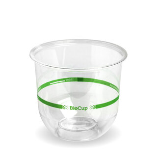 BioPak 360mL Clear Bioplastic Branded Tumbler