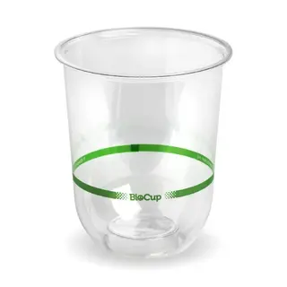 BioPak 500mL Clear Bioplastic Branded Tumbler