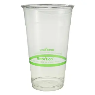 BetaEco 32oz RPET Green Line Plastic Cup