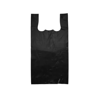 Small Reusable Plastic Carry Bag 36um Black