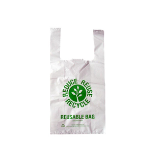 Small Reusable Printed Plastic Carry Bag 37um