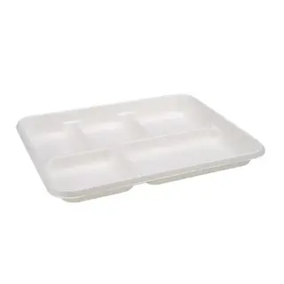 Sugarcane 5 Compartment Tray