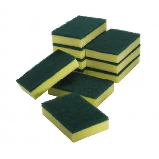 Large Sponge Scourer Green/Yellow