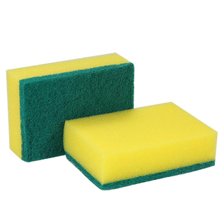 Small Sponge Scourer Green/Yellow