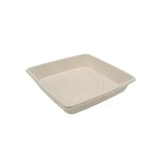 Small Sugarcane Catering Tray Base - Natural