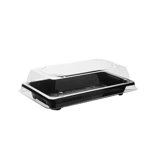 Black Sushi Containers With Lids (S)