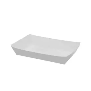 Paper Seafood Tray White Small