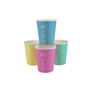 Pastel Single Wall 8oz Truly Eco Paper Coffee Cup