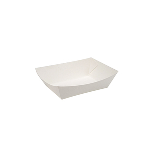 Greenmark Paper Food Tray White Small