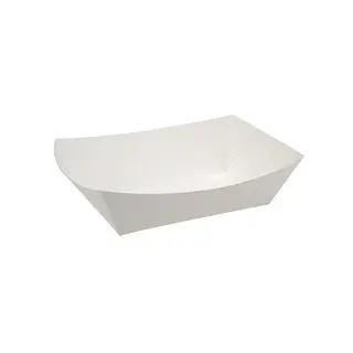 Greenmark Paper Food Tray White Medium