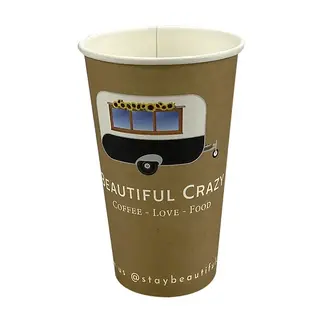 16oz Custom Printed Single Wall Cups 25K