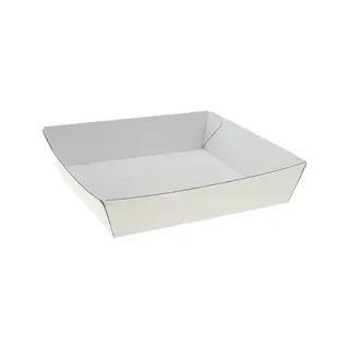 Greenmark Corrugated Tray White Square