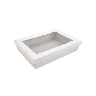 Greenmark Cardboard Catering Tray Lid White Medium